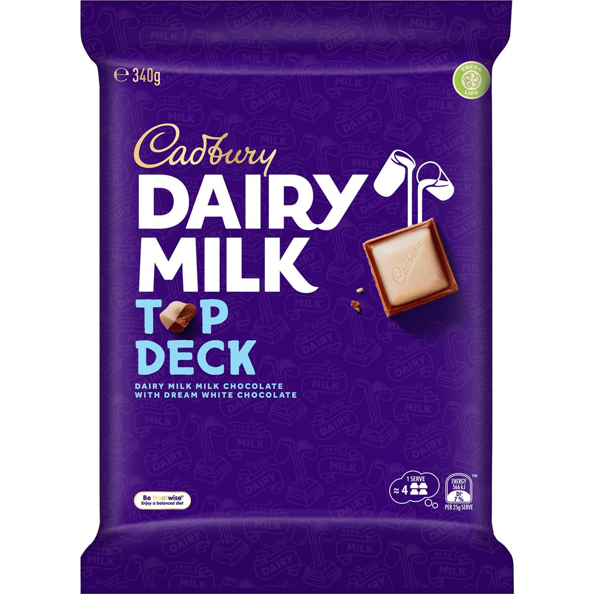Cadbury Dairy Milk Top Deck Chocolate Block