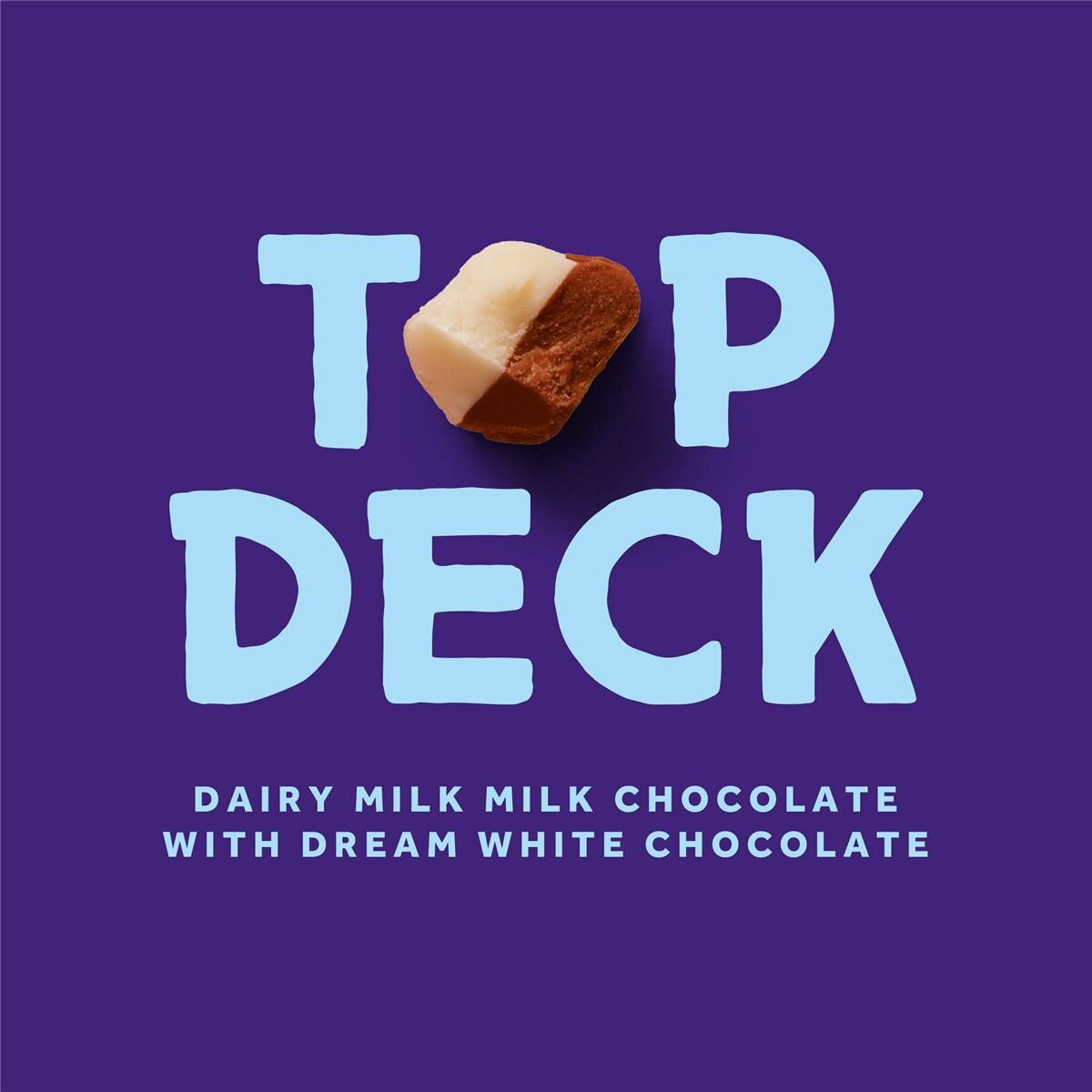 Cadbury Dairy Milk Top Deck Chocolate Block 340g | Woolworths