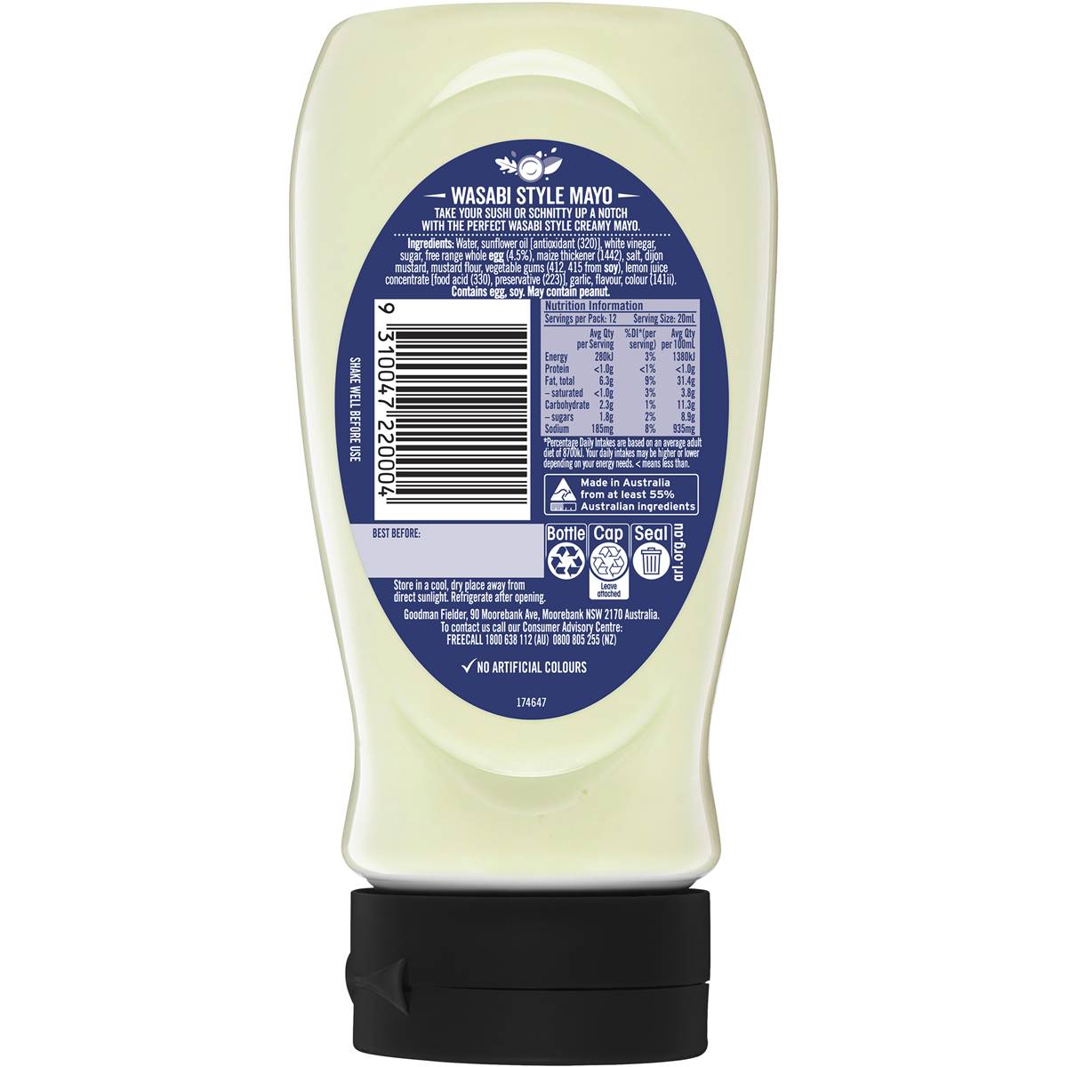 Praise Wasabi Style Mayo 250ml Woolworths