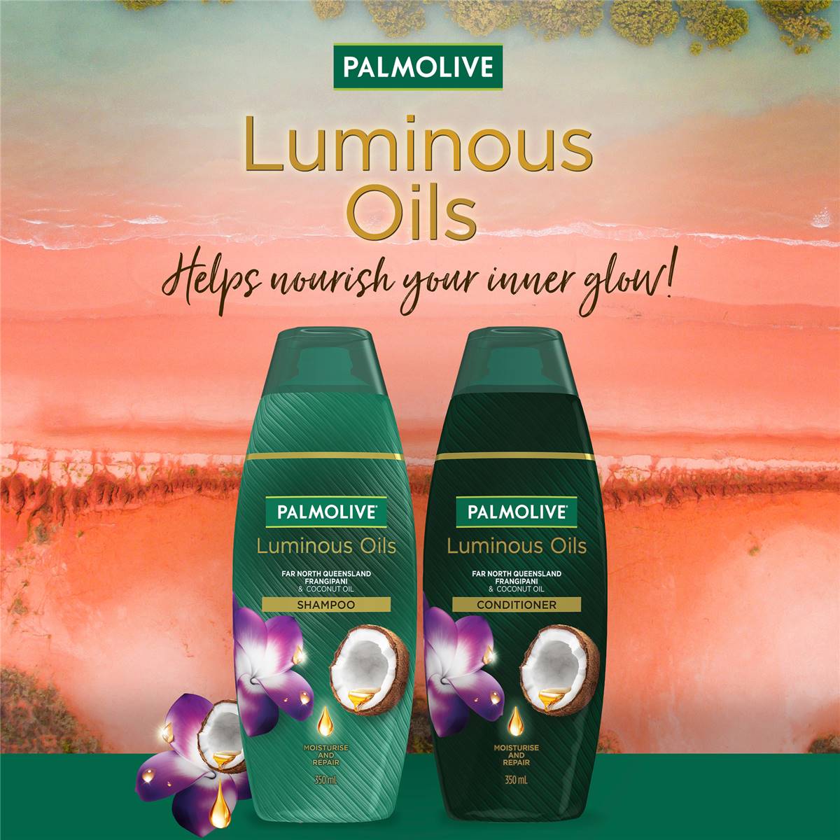 Palmolive Shampoo Luminous Oils Coco Frangipani 700ml Woolworths