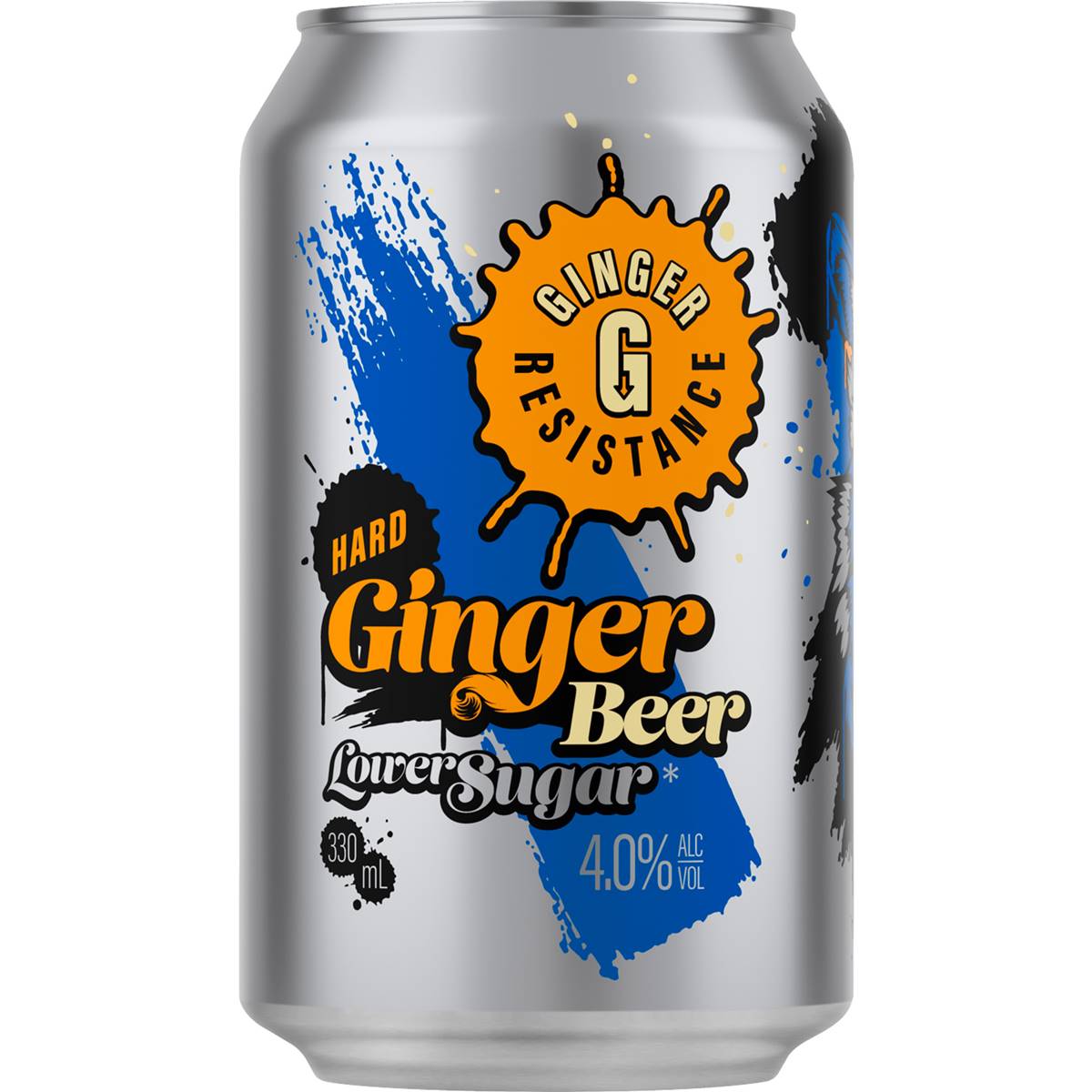 Ginger Resistance Hard Ginger Beer Low Sugar Can 330ml Woolworths