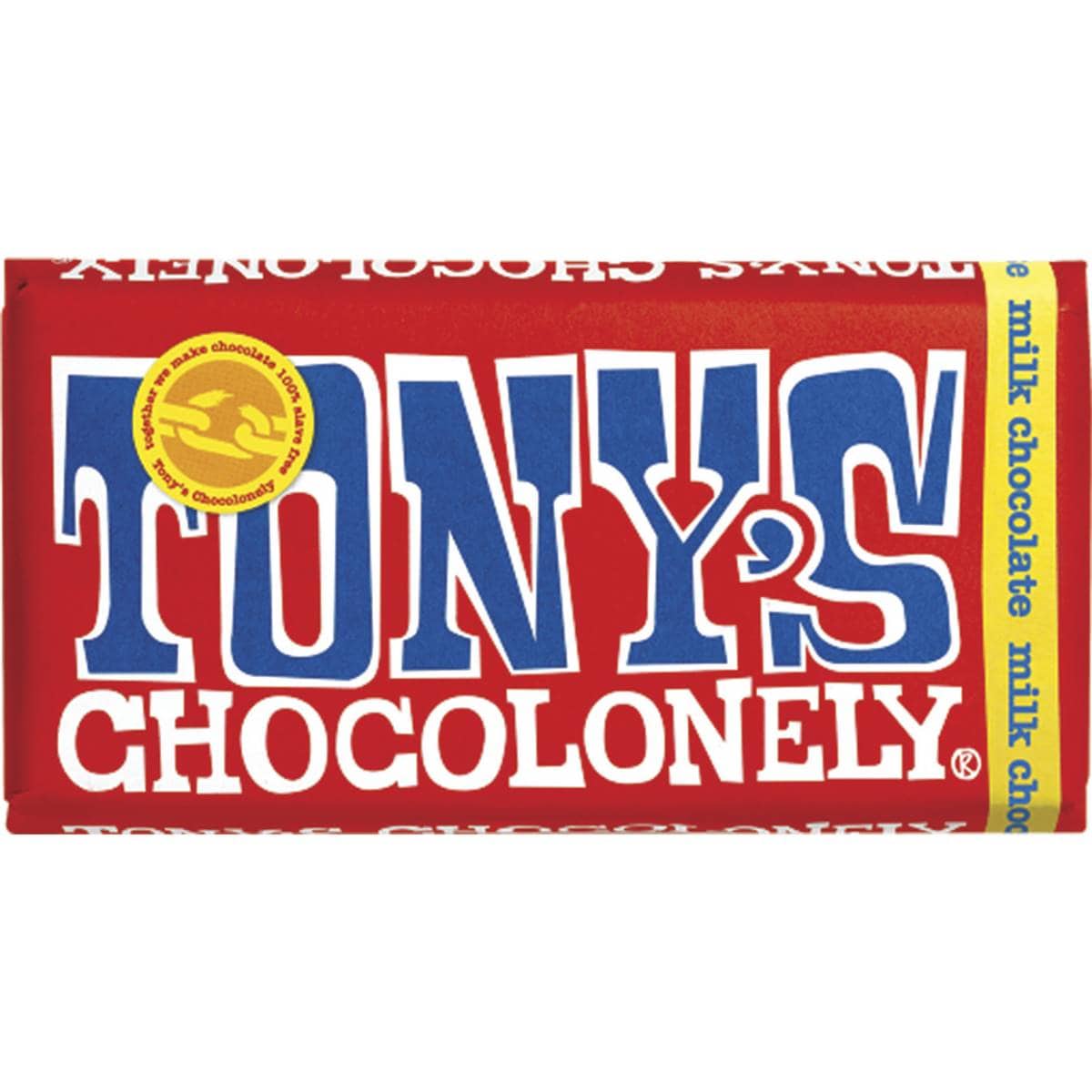Tony's Chocolonely Milk Chocolate Bar 180g