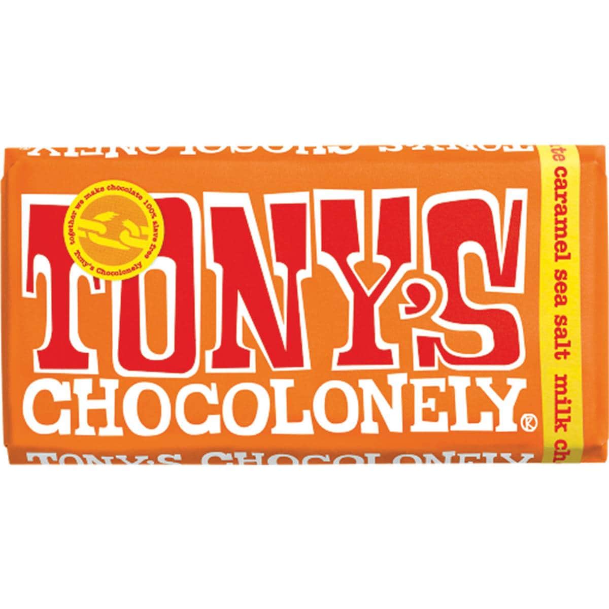Tony's Chocolonely Caramel Sea Salt Milk Chocolate Block 180g