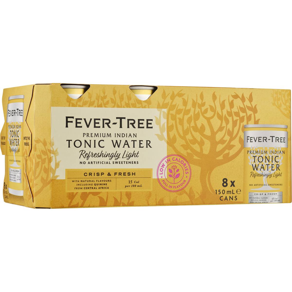 Fevertree Refreshingly Light Indian Tonic Water 150ml X 8 Pack Woolworths