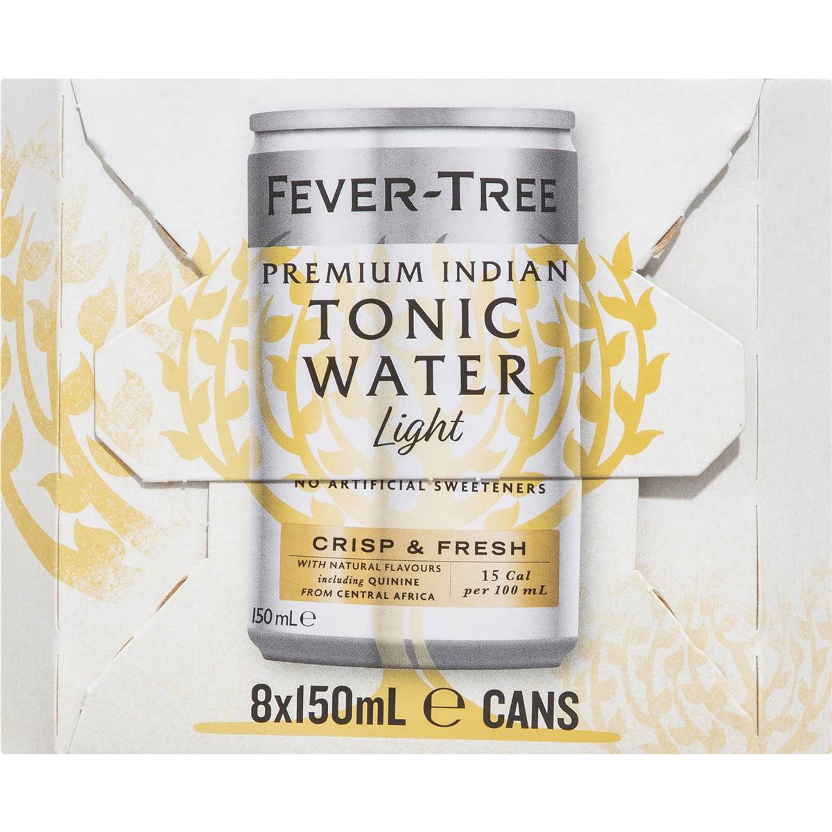 Fevertree Refreshingly Light Indian Tonic Water 150ml X 8 Pack Woolworths