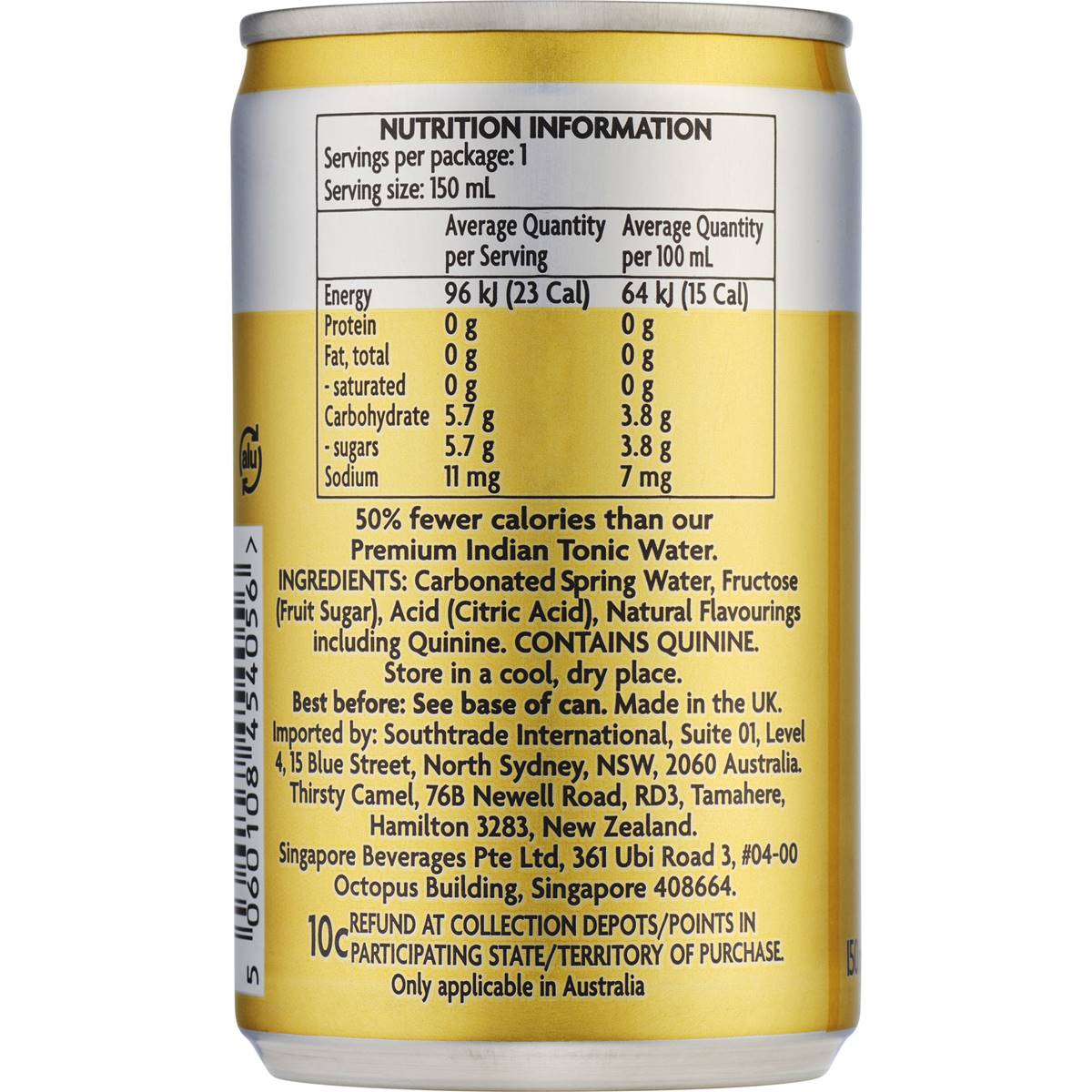 Fevertree Refreshingly Light Indian Tonic Water 150ml X 8 Pack