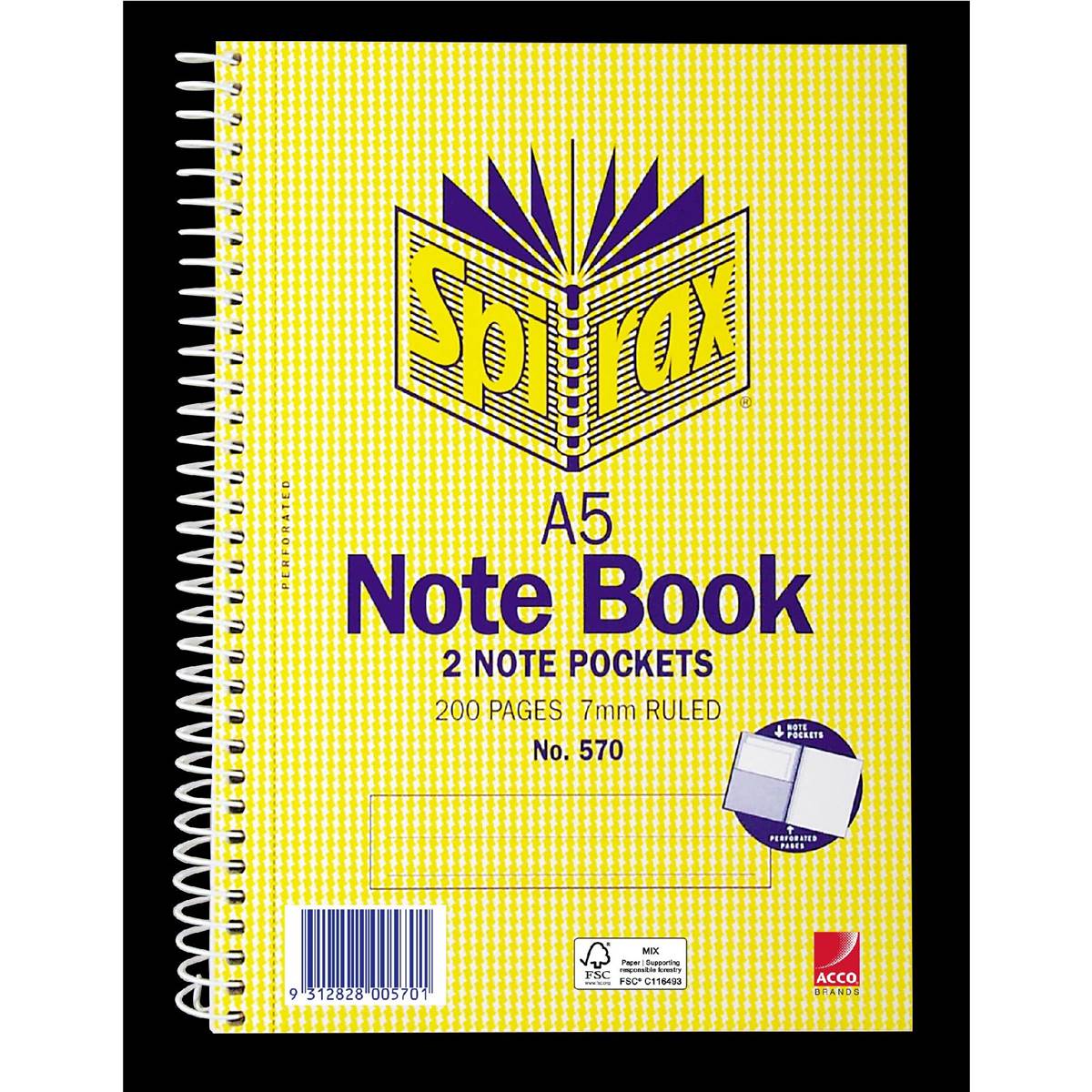 Spirax Notebook A5