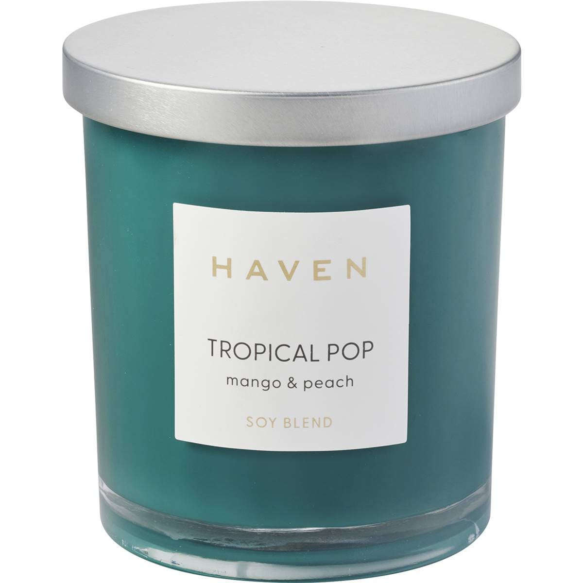 Haven Tropical Pop Candied Peach Soy Blend Candle Woolworths