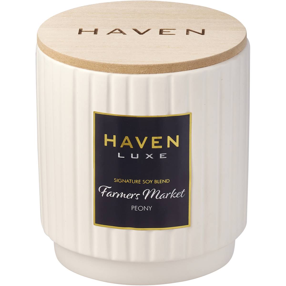Haven Luxe Farmers Market Signature Soy Blend Candle Woolworths