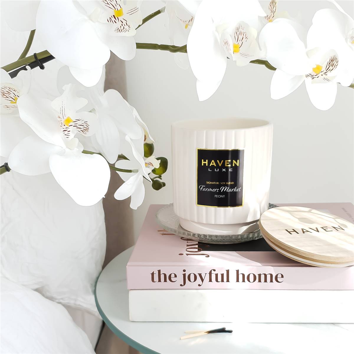 Haven Luxe Farmers Market Signature Soy Blend Candle Woolworths