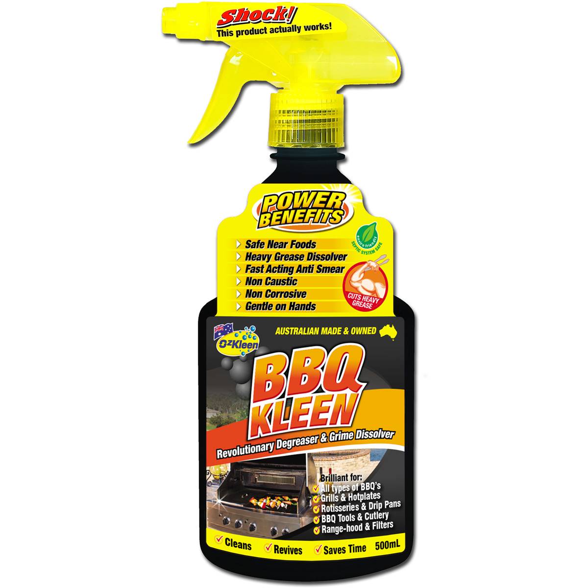 Ozkleen Bbq Kleen Degreaser & Grime Desolver 500ml Woolworths