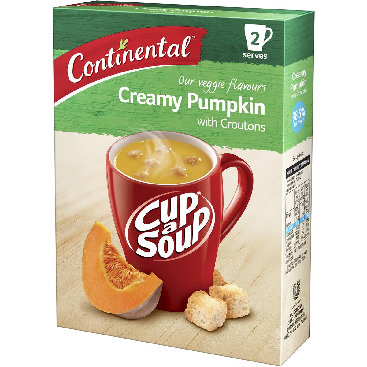 Continental Cup A Soup Creamy Pumpkin With Croutons 55g Woolworths