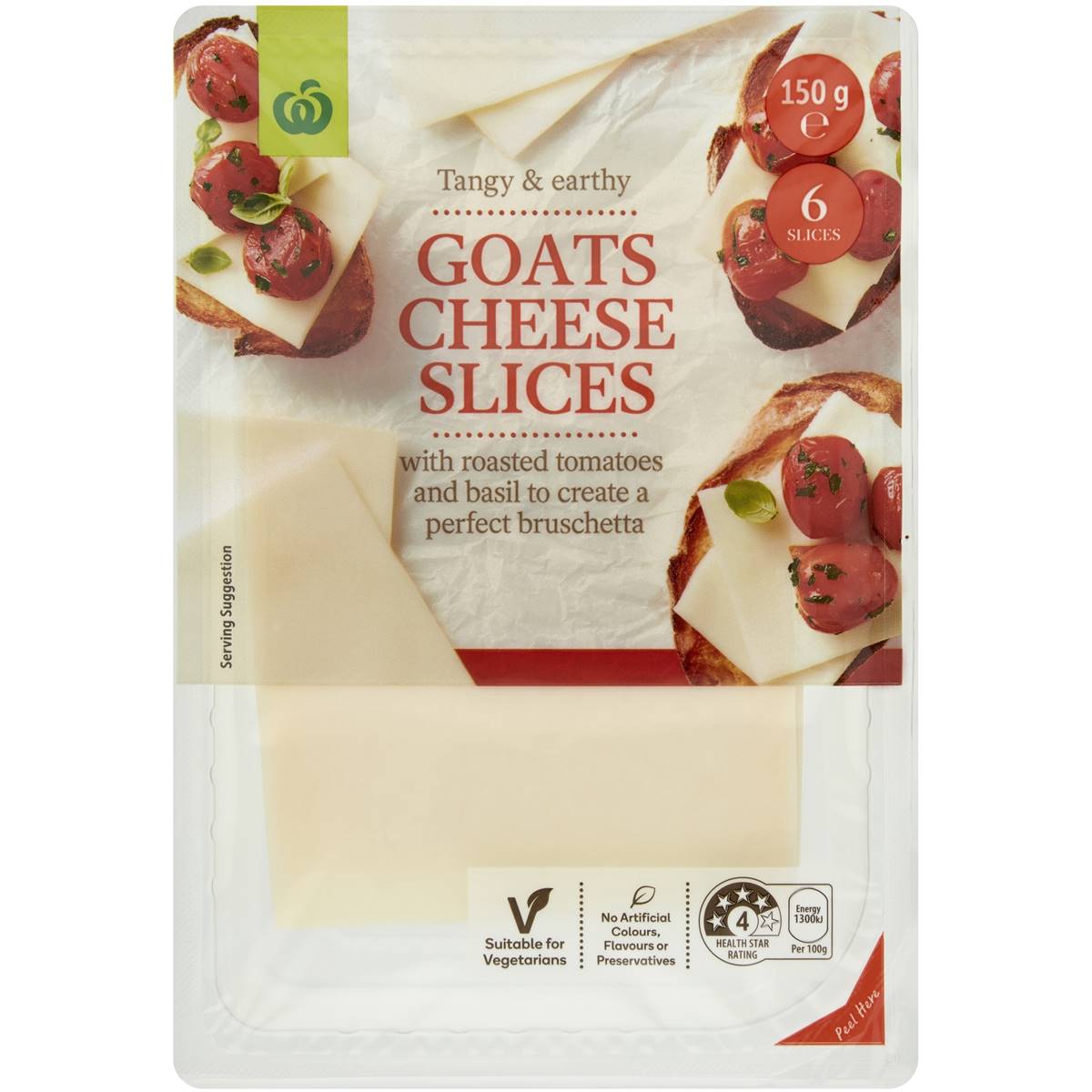 Woolworths Goat Cheese Slices 150g Woolworths