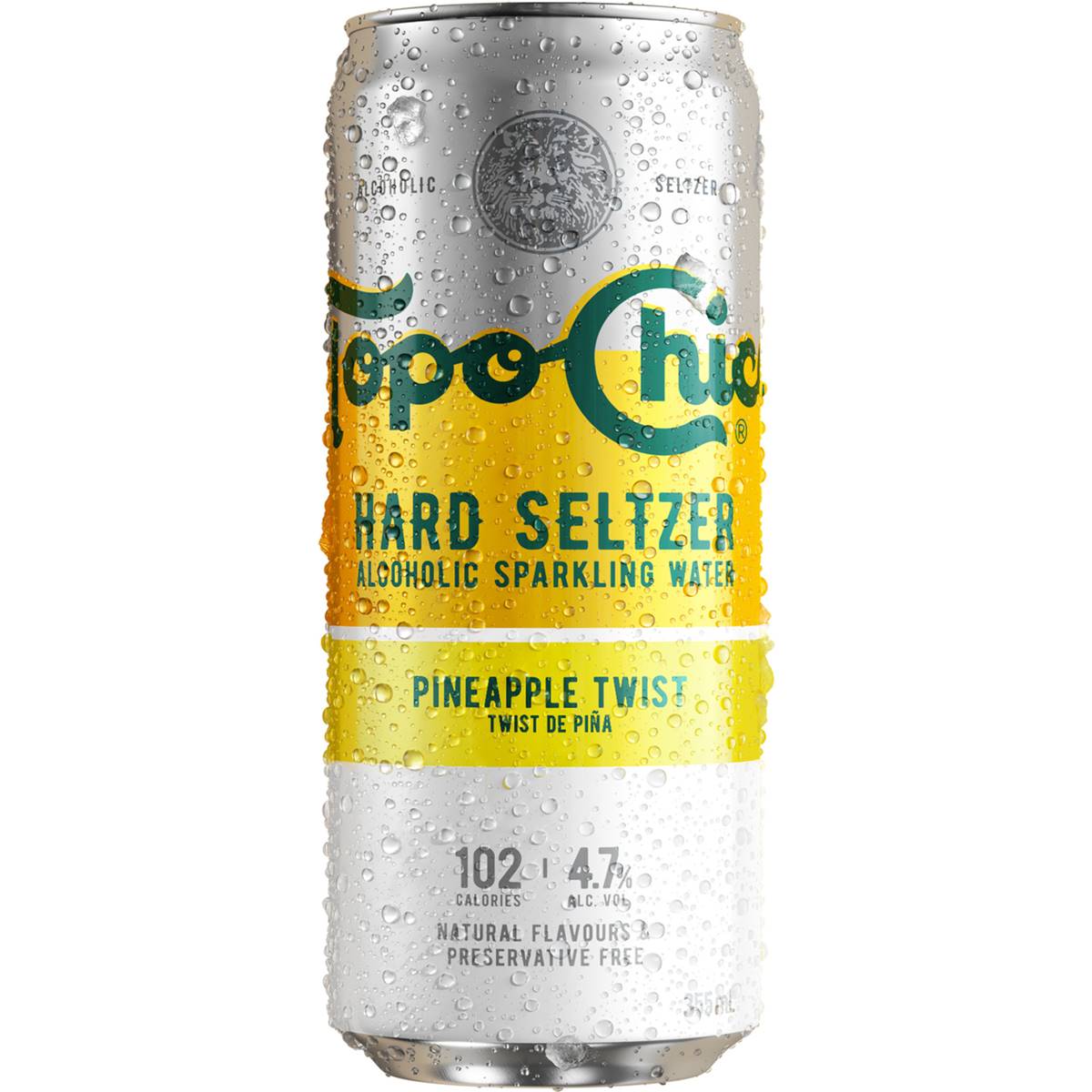 Topo Chico Hard Seltzer Pineapple Twist Can 355ml Woolworths