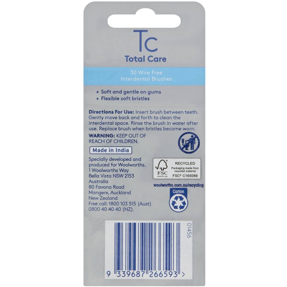 All Smiles Total Care Wire Free Interdental Brushes Small 30 Pack