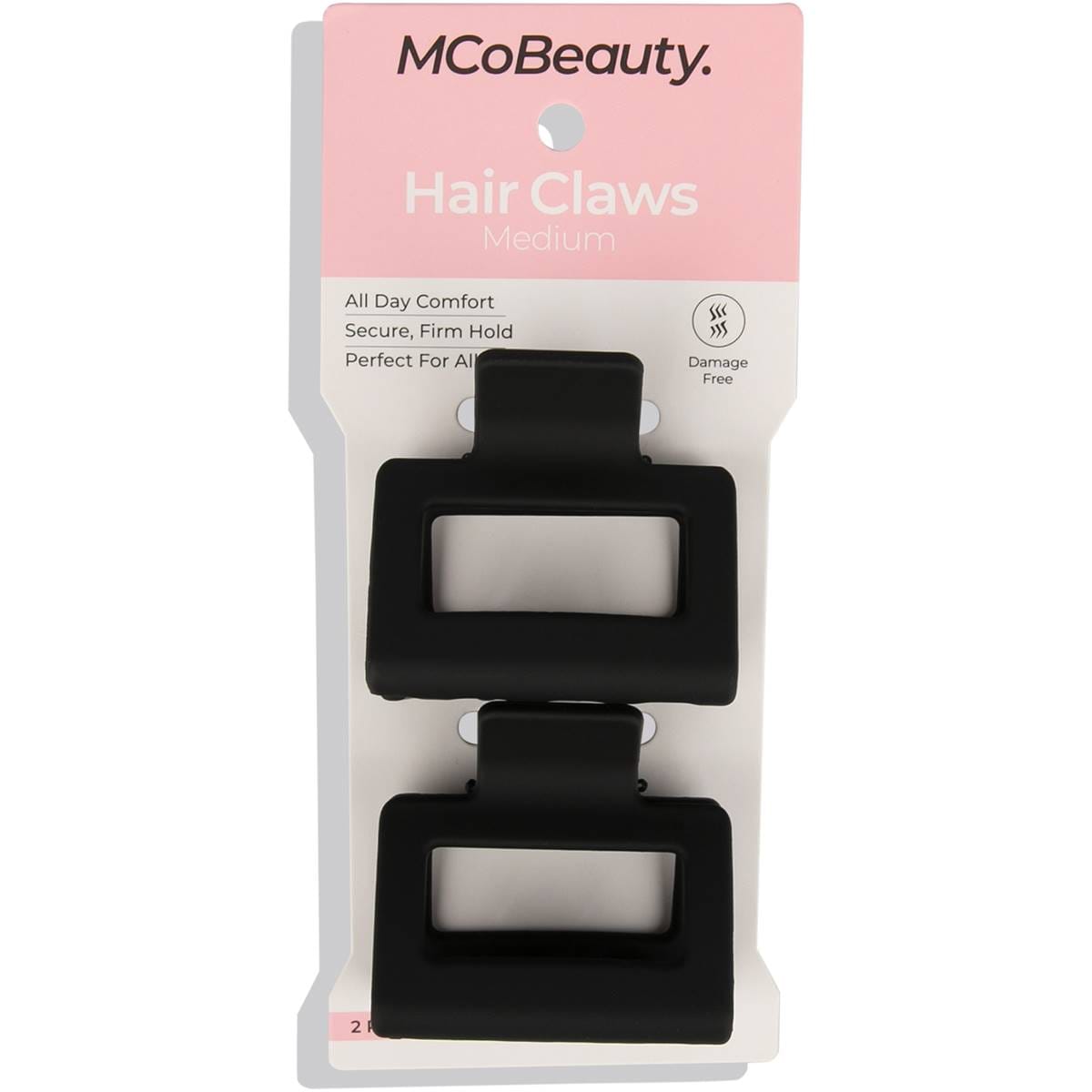 Mcobeauty Medium Hair Claw 2 Pack Woolworths