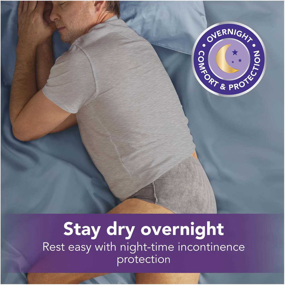 Depend Real Fit Night Defence Incontinence Underwear Men L 8 Pack