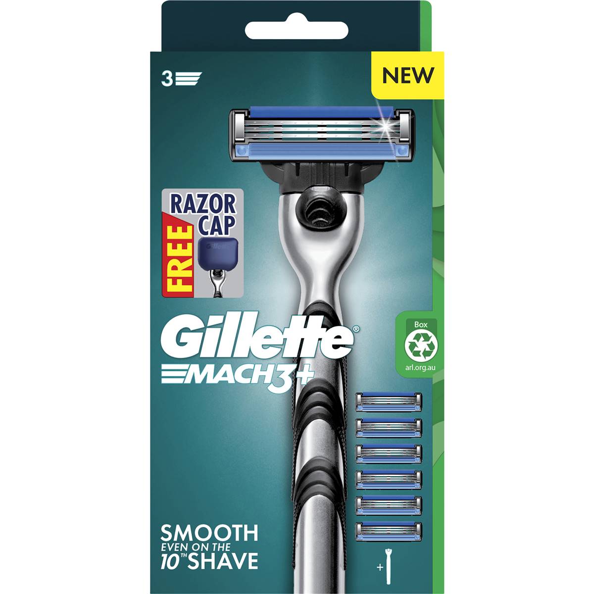 Gillette Mach 3 Razor Replacement Cartridges 6 Pack | Woolworths