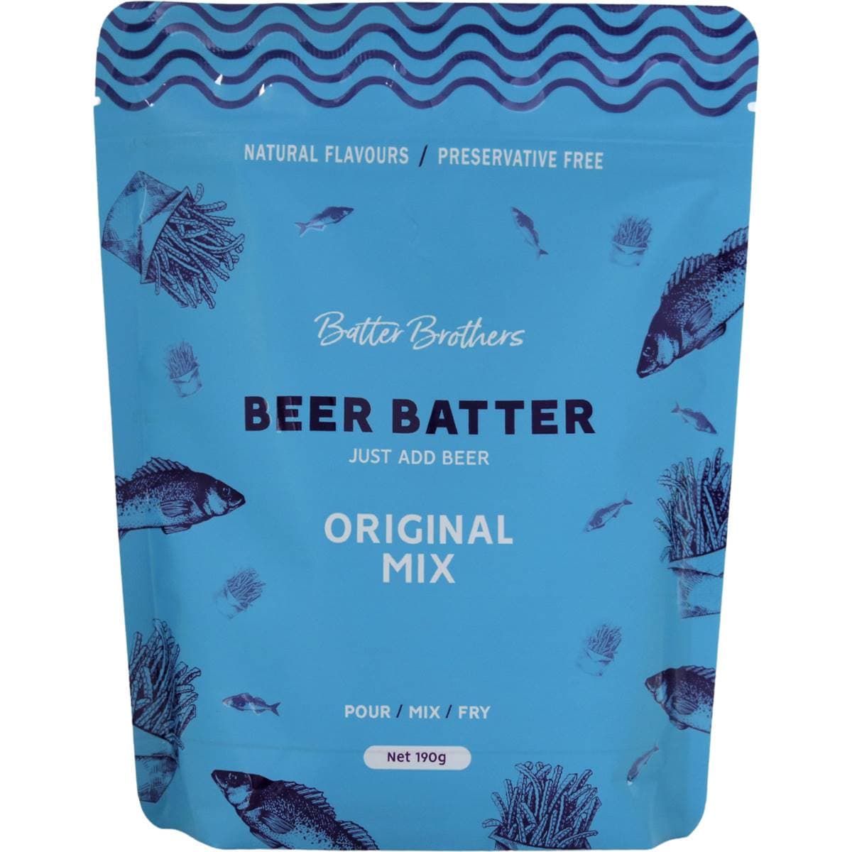 Batter Brothers Beer Batter Original Mix 190g Woolworths