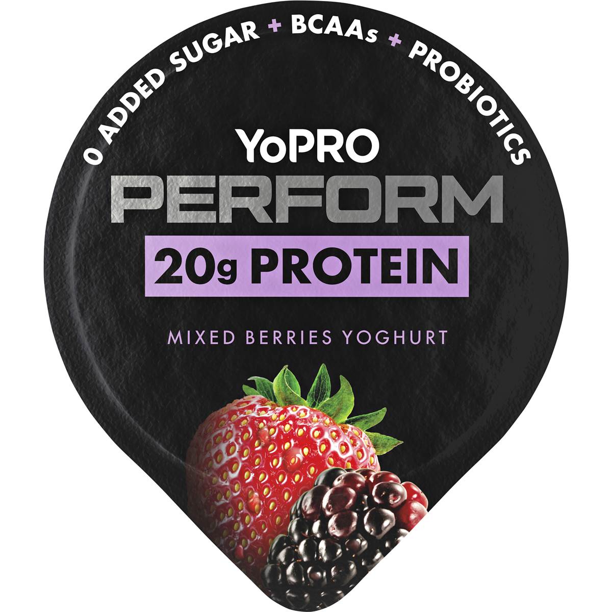 Yopro Perform High Protein Yoghurt No Added Sugar Mixed Berries 175g Woolworths