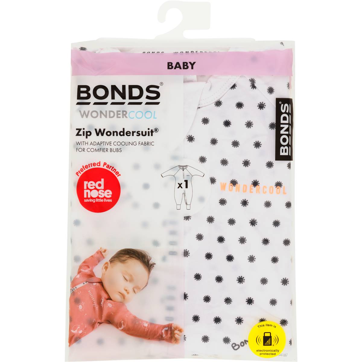 Bonds Pants Baby Bonds Padded Zip Wondersuit White Floral