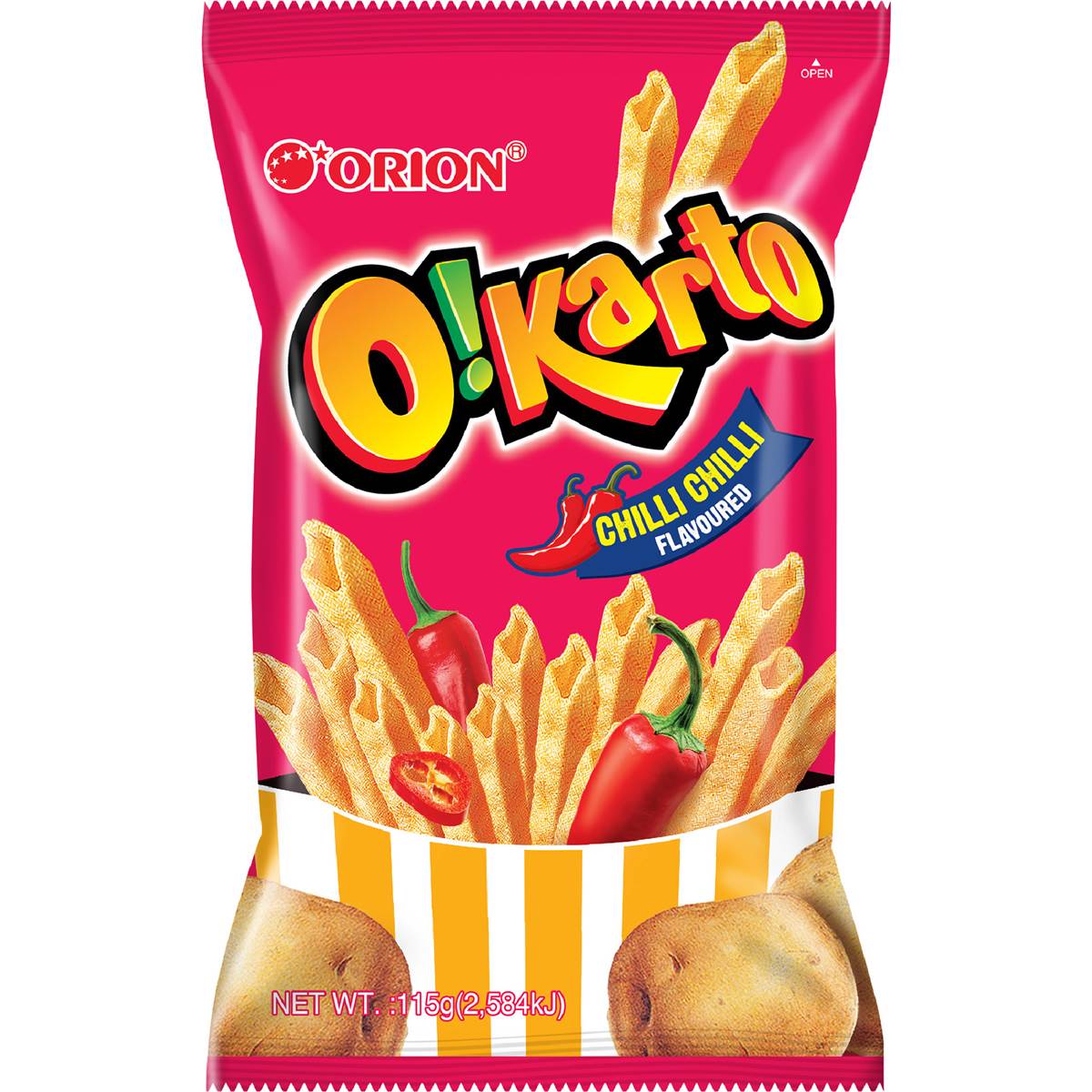 Orion Okarto Potato Chips Chilli 115g