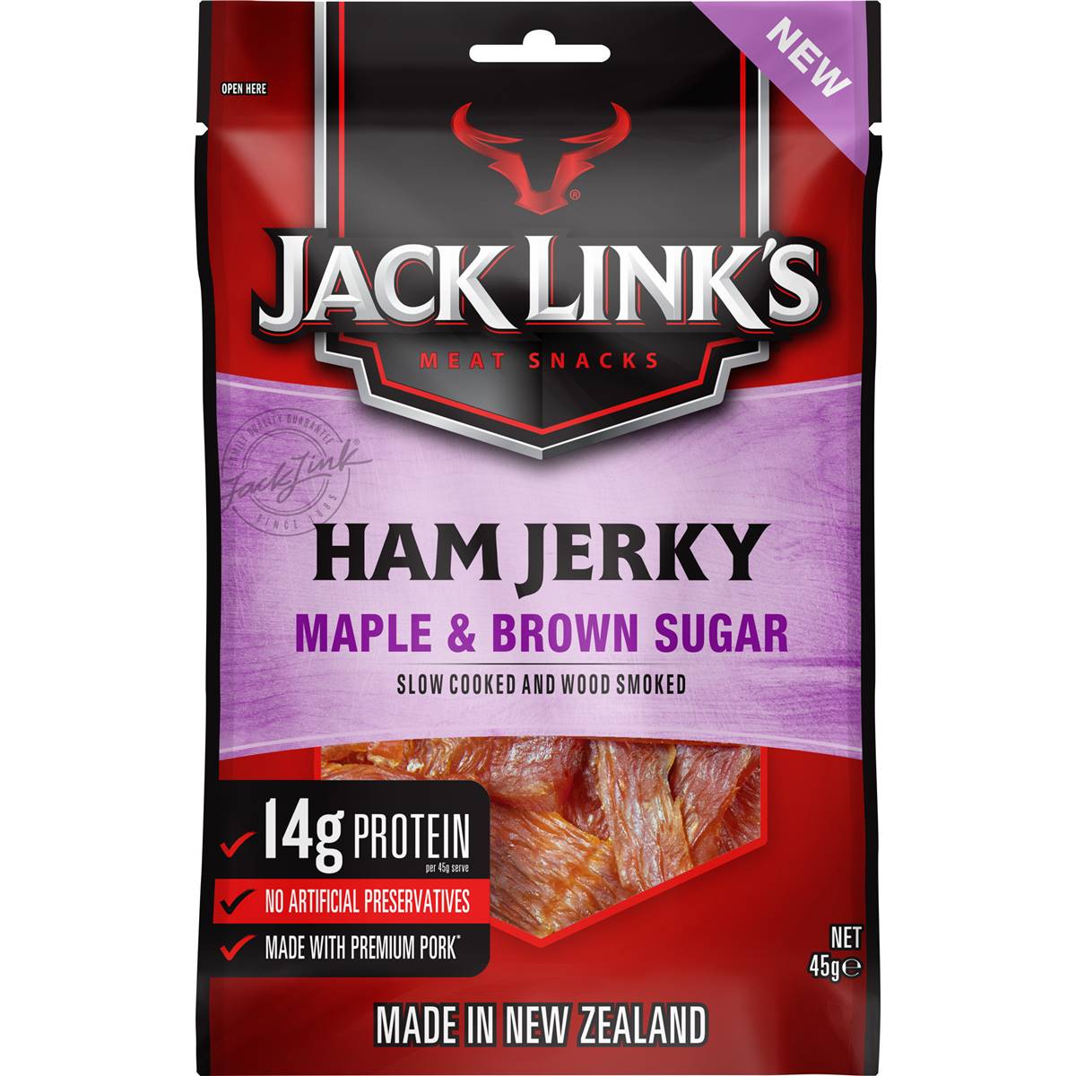 Jack Link's Ham Jerky Maple & Sugar 45g Woolworths