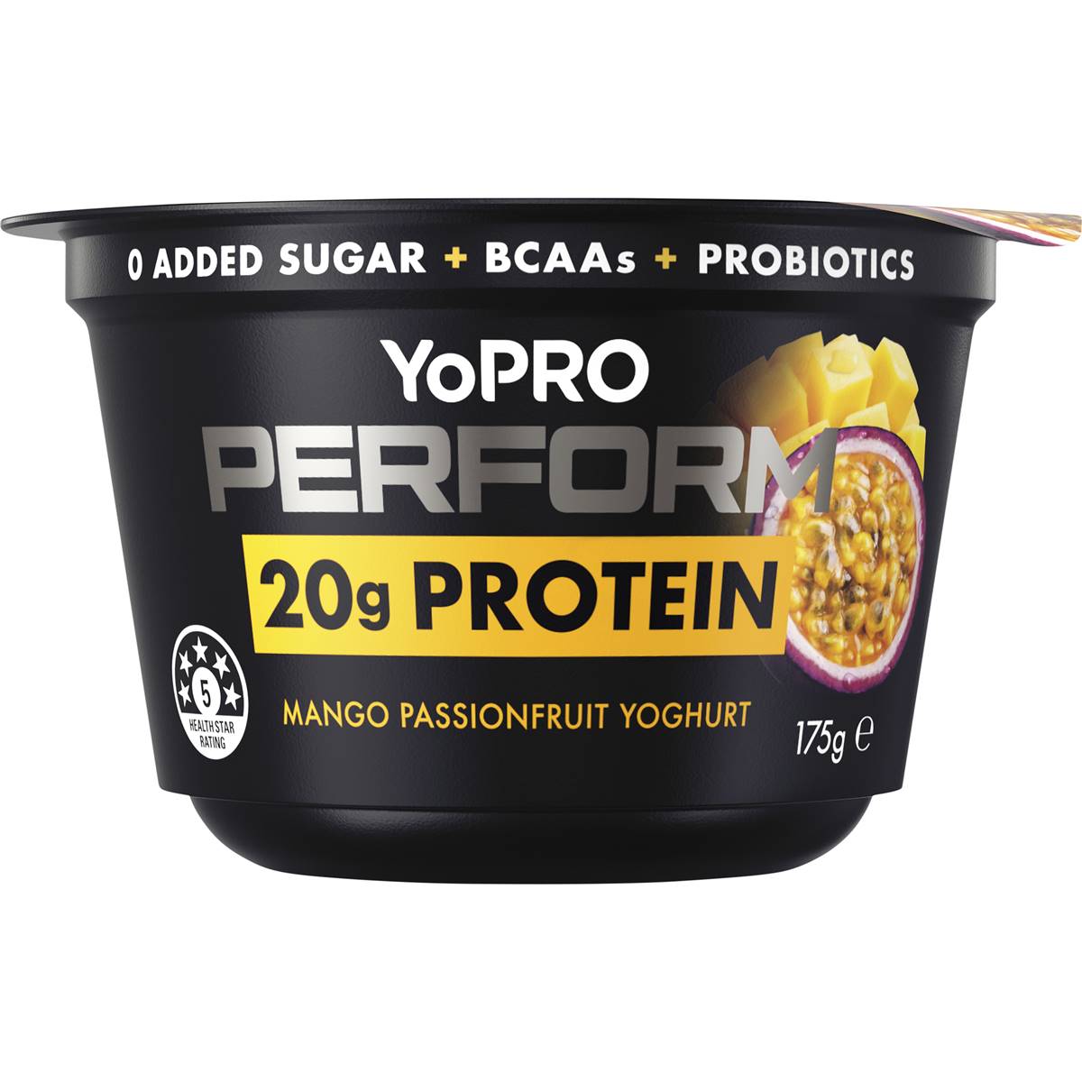 Yopro Perform High Protein Yoghurt Mango Passionfuit 175g | Woolworths