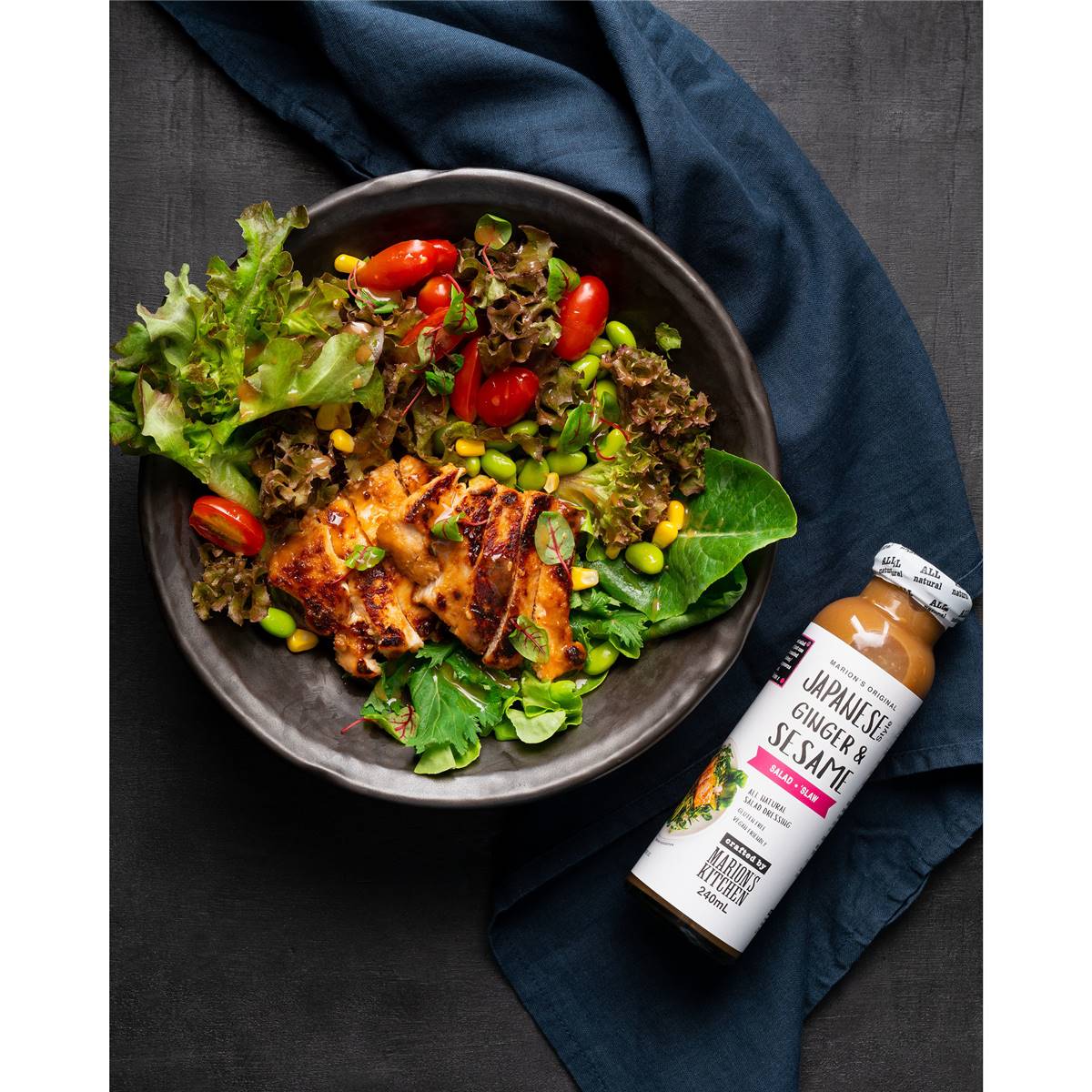Marion's Kitchen Japanese Ginger & Sesame Salad Dressing 240ml Woolworths