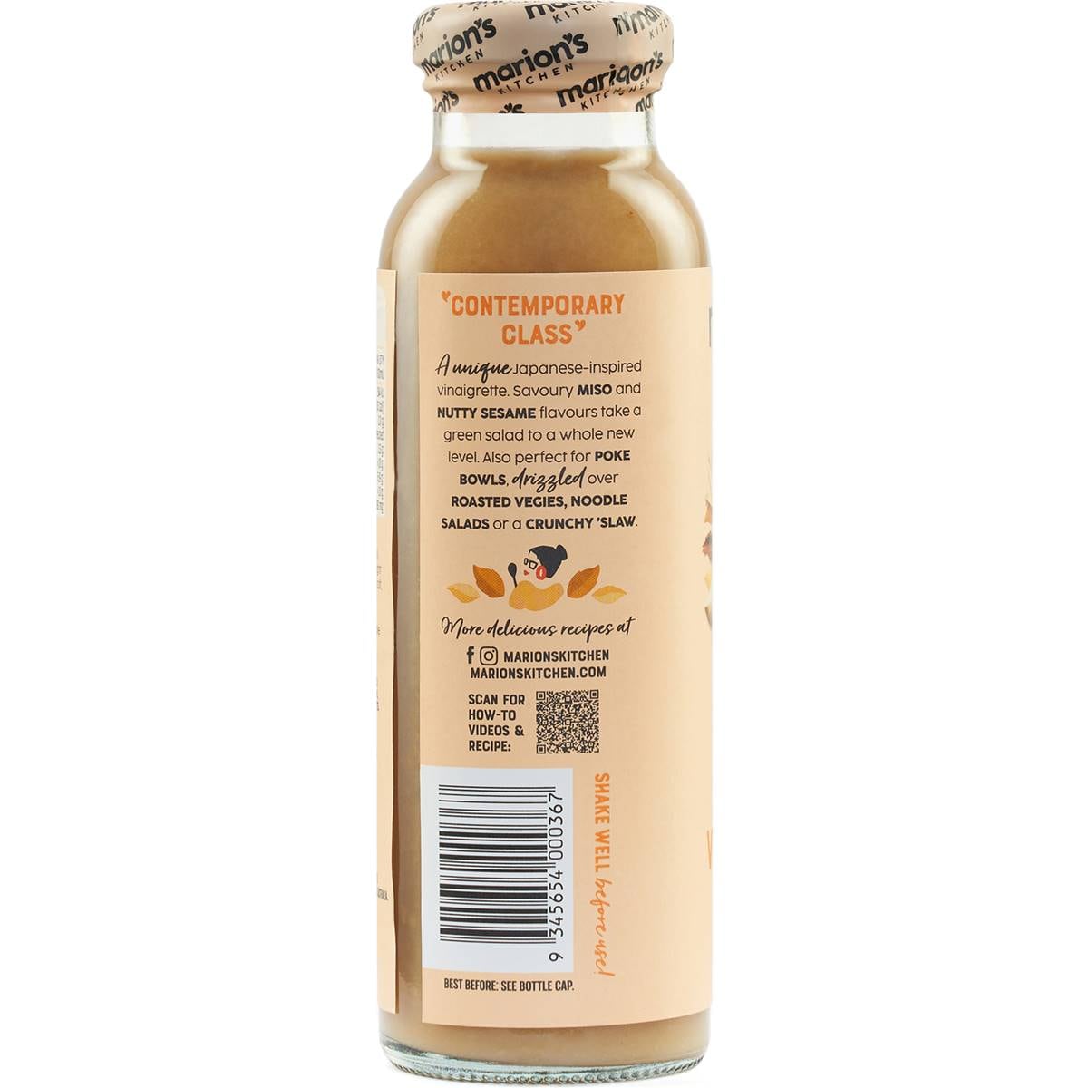 Marion's Kitchen Miso & Sesame Vinaigrette Salad Dressing 240ml
