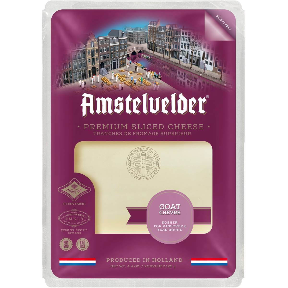 Amstelvelder Goats Cheese Slices 125g Woolworths