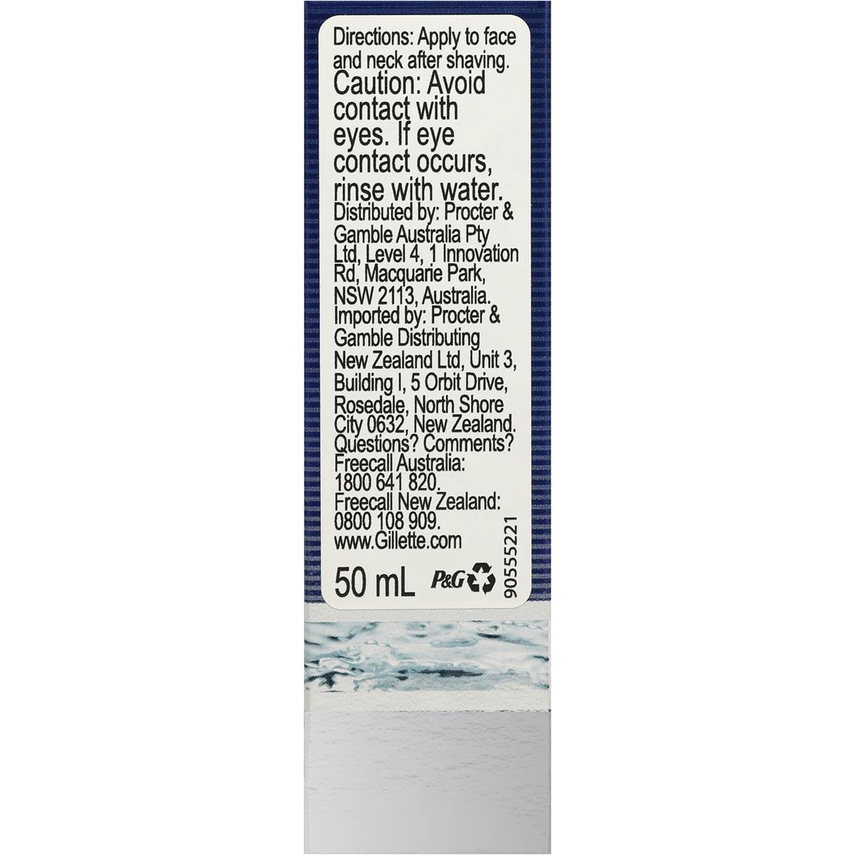 Gillette Series After Shave Splash Arctic Ice 50ml Woolworths