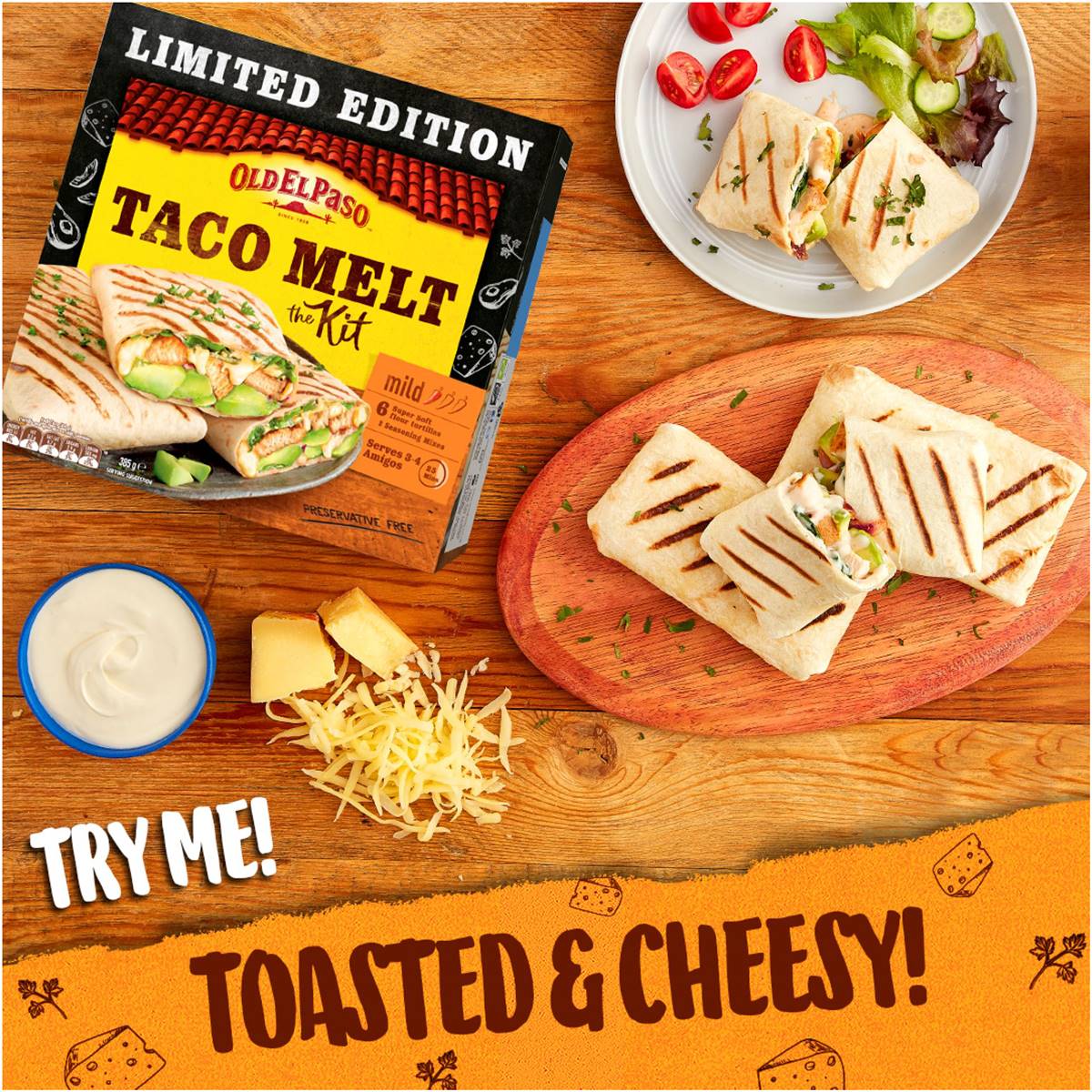 Old El Paso Taco Melt Kit 385g Woolworths