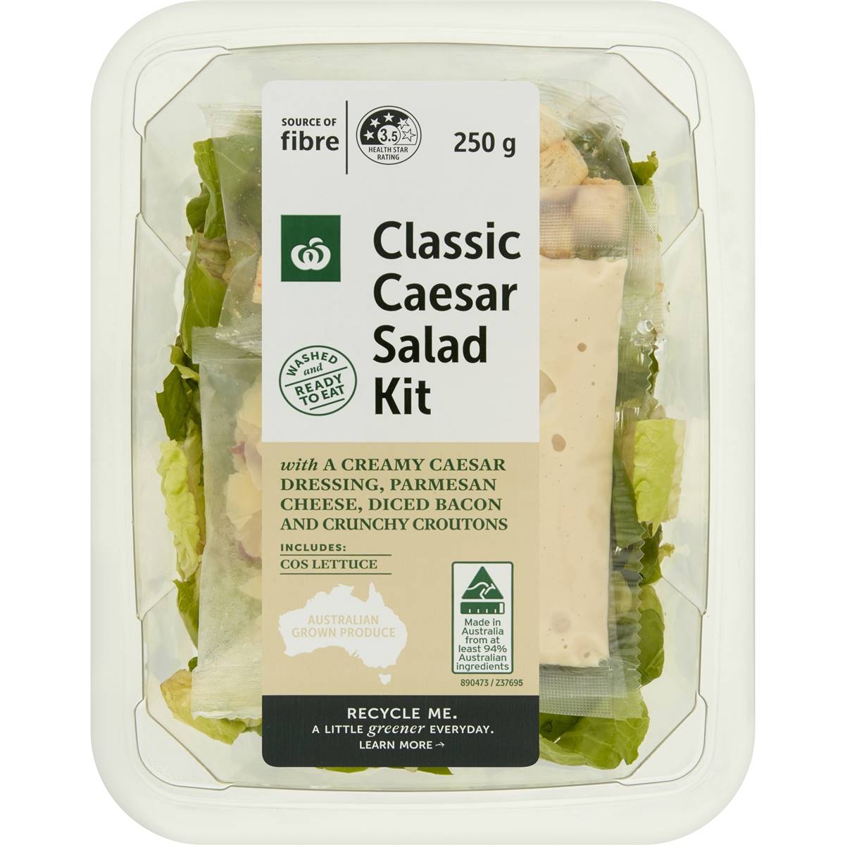 Woolworths Caesar Salad Kit Tub 250g Woolworths