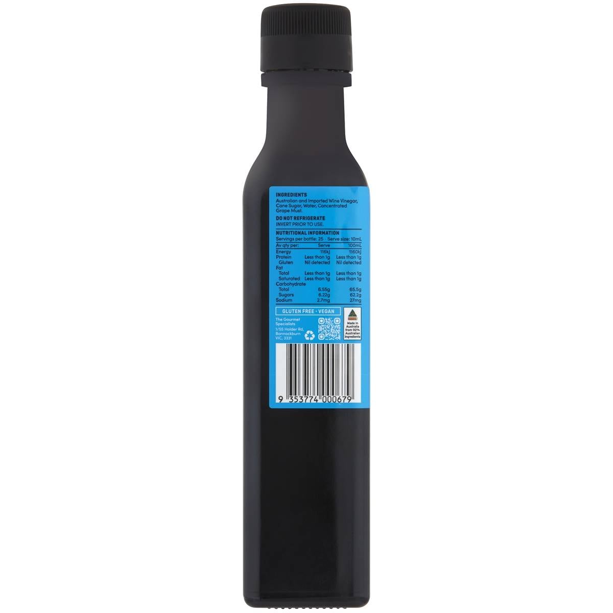 The Gourmet Specialists Classic Sticky Balsamic Vinegar 250ml Woolworths