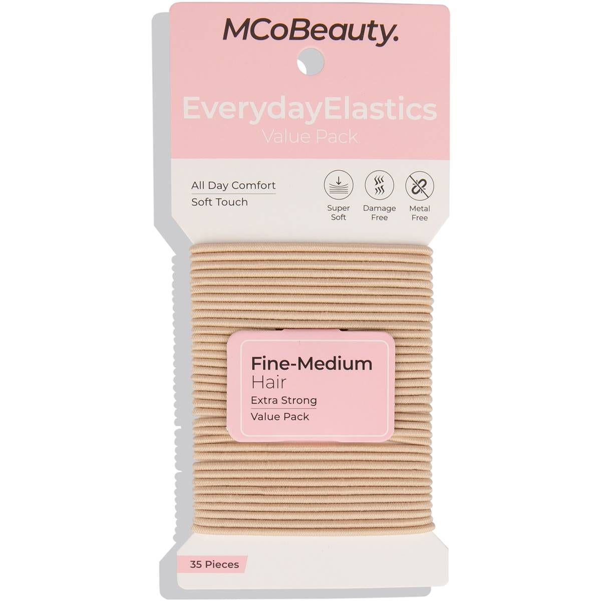 Mcobeauty Everyday Hair Elastics Fine To Medium Assorted Each Woolworths