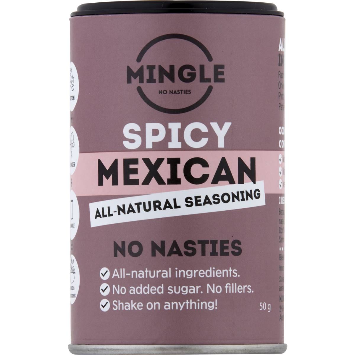 Mingle Spicy Mexican All Natural Seasoning 50g Woolworths