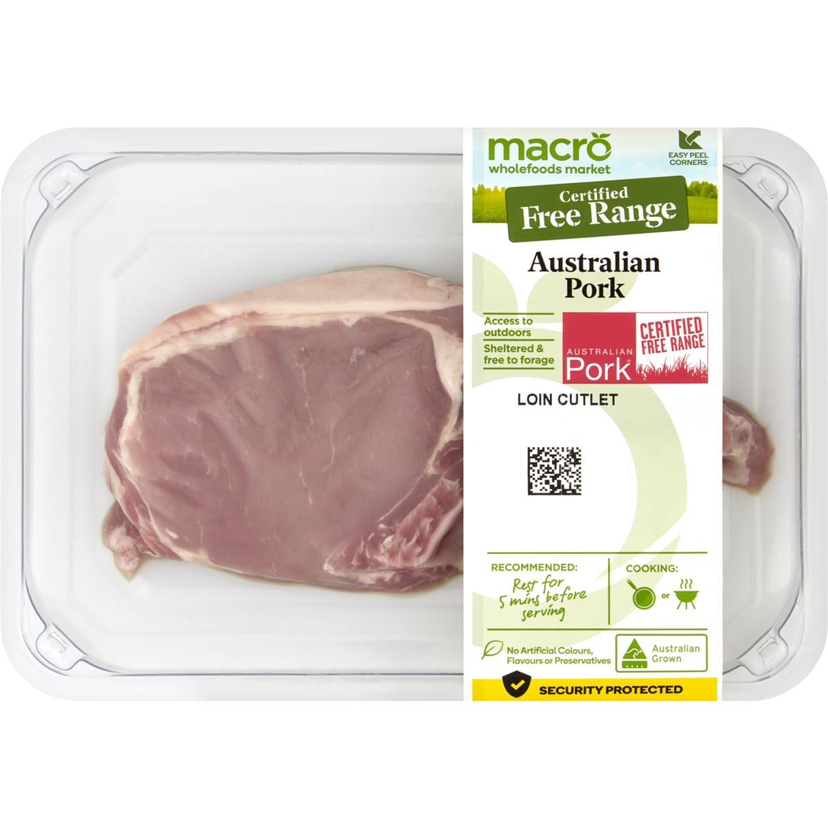 Macro Free Range Pork Loin Cutlet 300g Woolworths