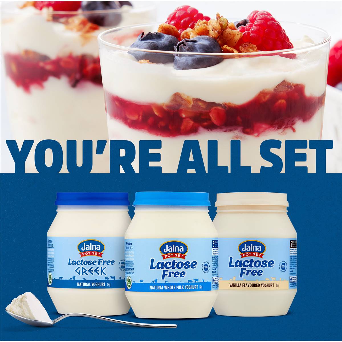 Jalna Lactose Free Greek Yoghurt 1kg Woolworths