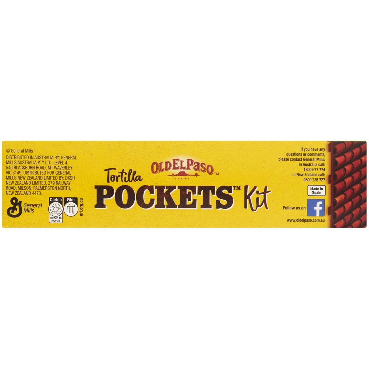 Old El Paso Tortilla Pockets Kit Sweet & Smoky Bbq 380g Woolworths