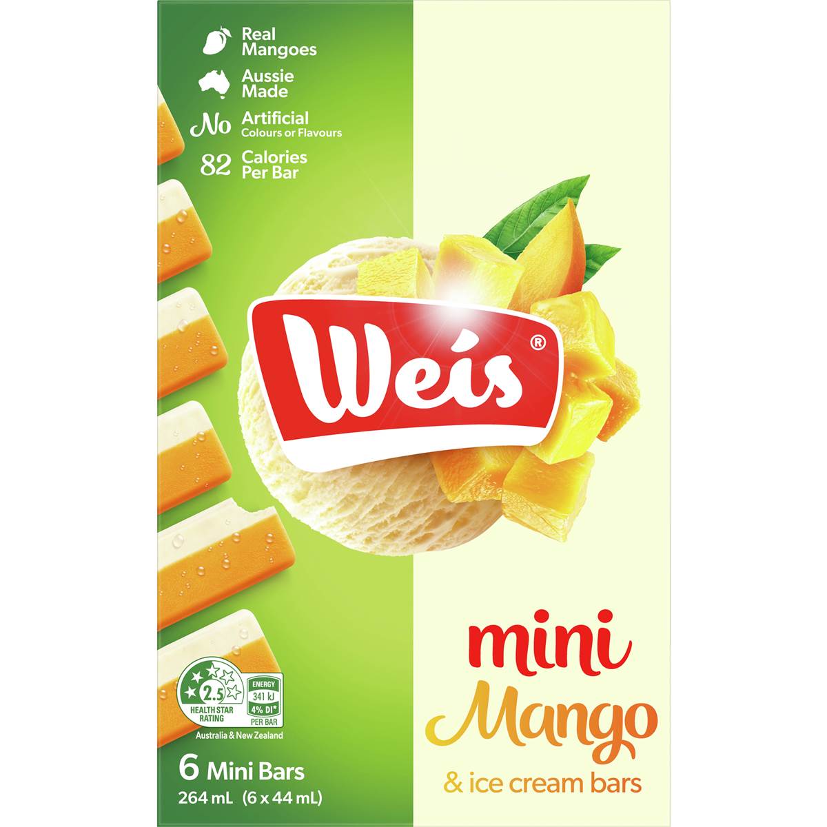Weis Half & Half Pine, Lime & Vanilla Ice Cream And Sorbet 1l Woolworths