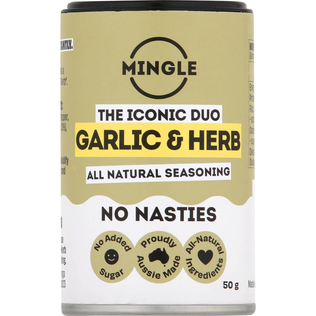 Mingle Garlic & Herb All Natural Seasoning 50g Woolworths
