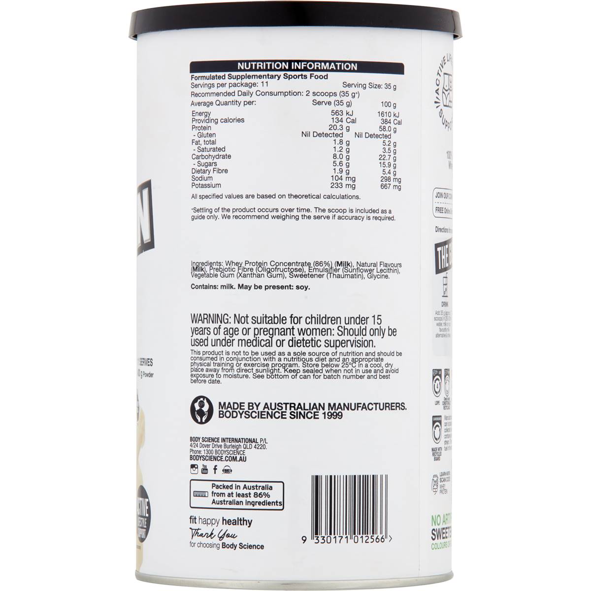 bsc-body-science-whey-protein-vanilla-400g-woolworths