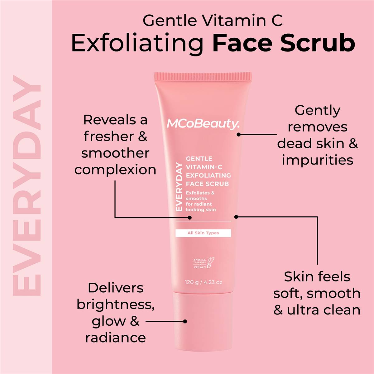 Mcobeauty Gentle Vitamin C Exfoliating Face Scrub 120g Woolworths