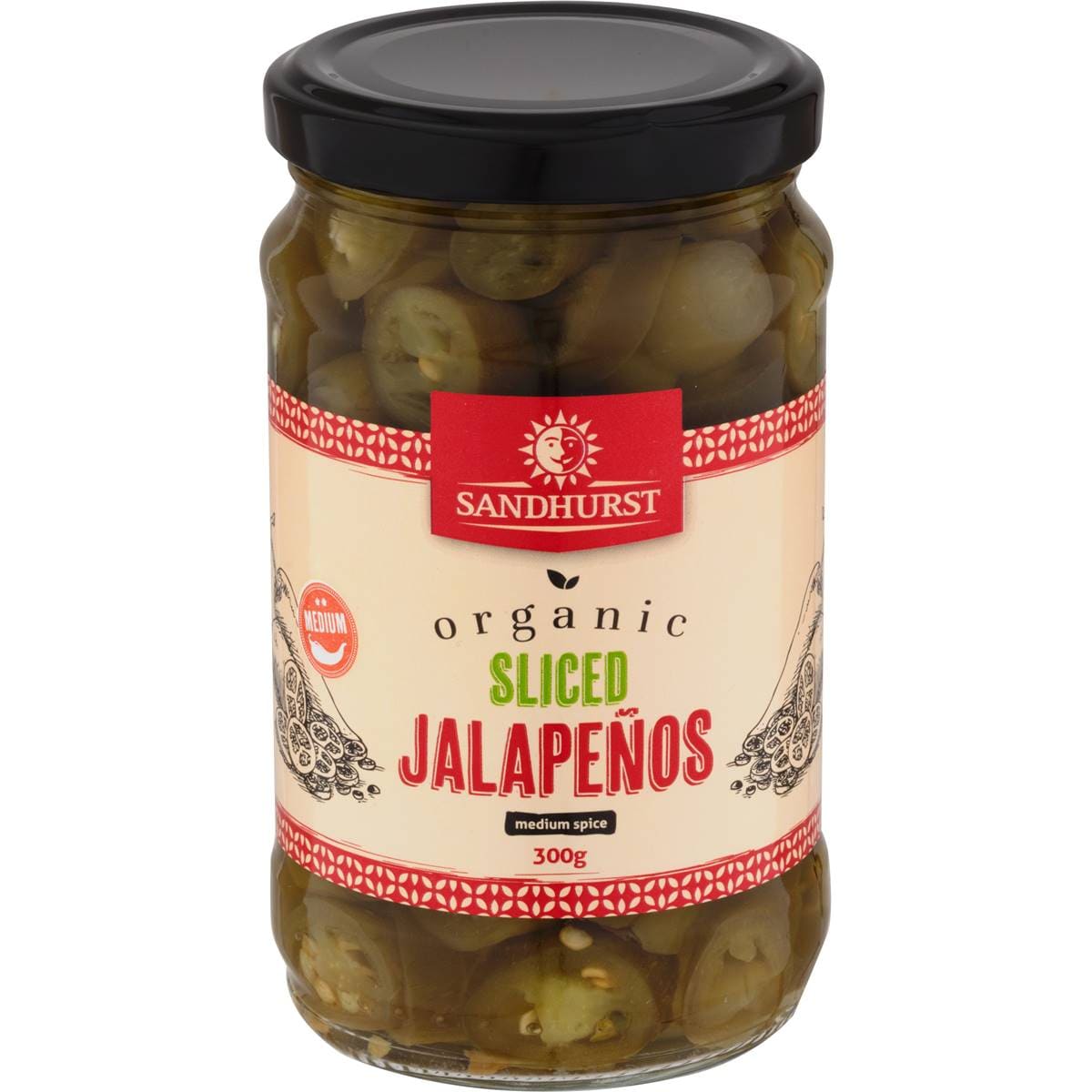 Sandhurst Organic Sliced Jalapenos 300g Woolworths