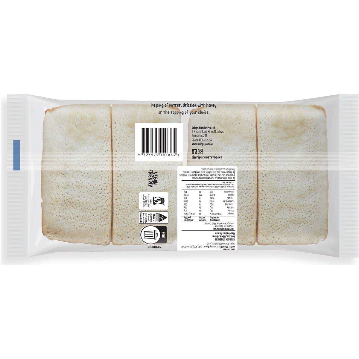 Cripps Crumpet Splits 6 Pack Woolworths