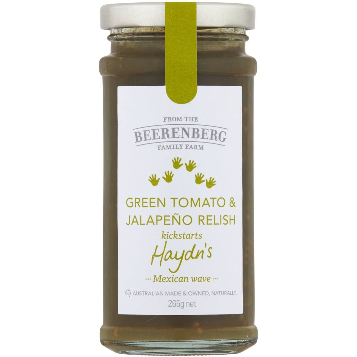 Beerenberg Green Tomato & Jalapeno Relish 265g Woolworths