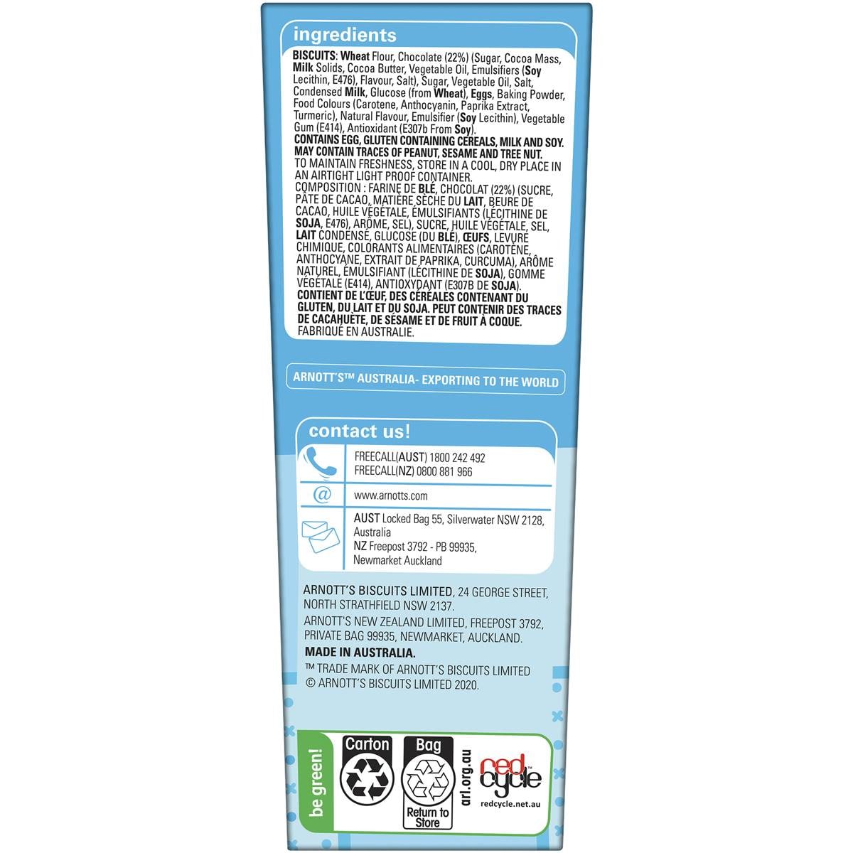 Arnott's Teevee Snacks X & O Birthday Cake 165g Woolworths