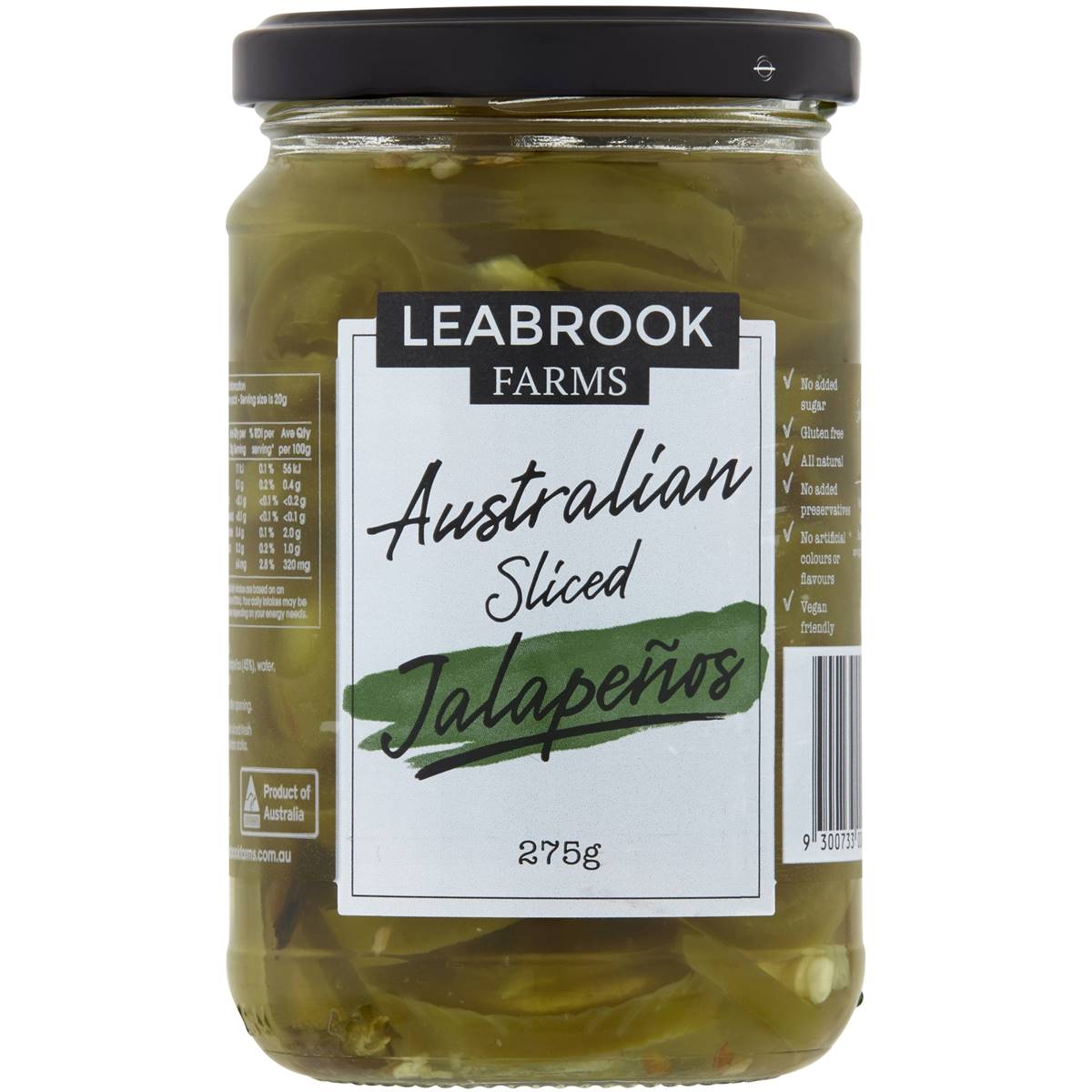 Leabrook Farms Australian Sliced Jalapenos 275g Woolworths