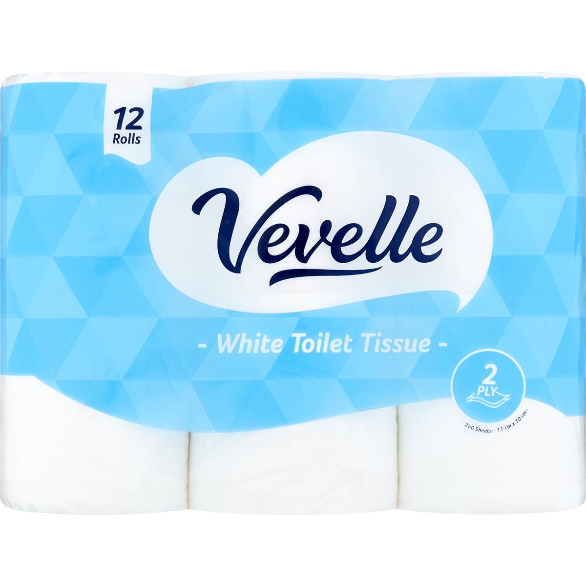 Vevelle 2 Ply White Toilet Tissue 12 Pack Woolworths